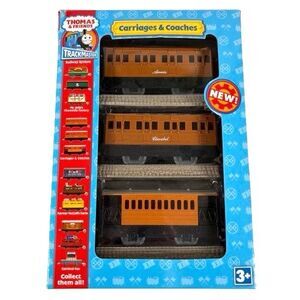 Thomas & Friends Trackmaster Carriages & Coaches Railway System 2008 NEW Box Set